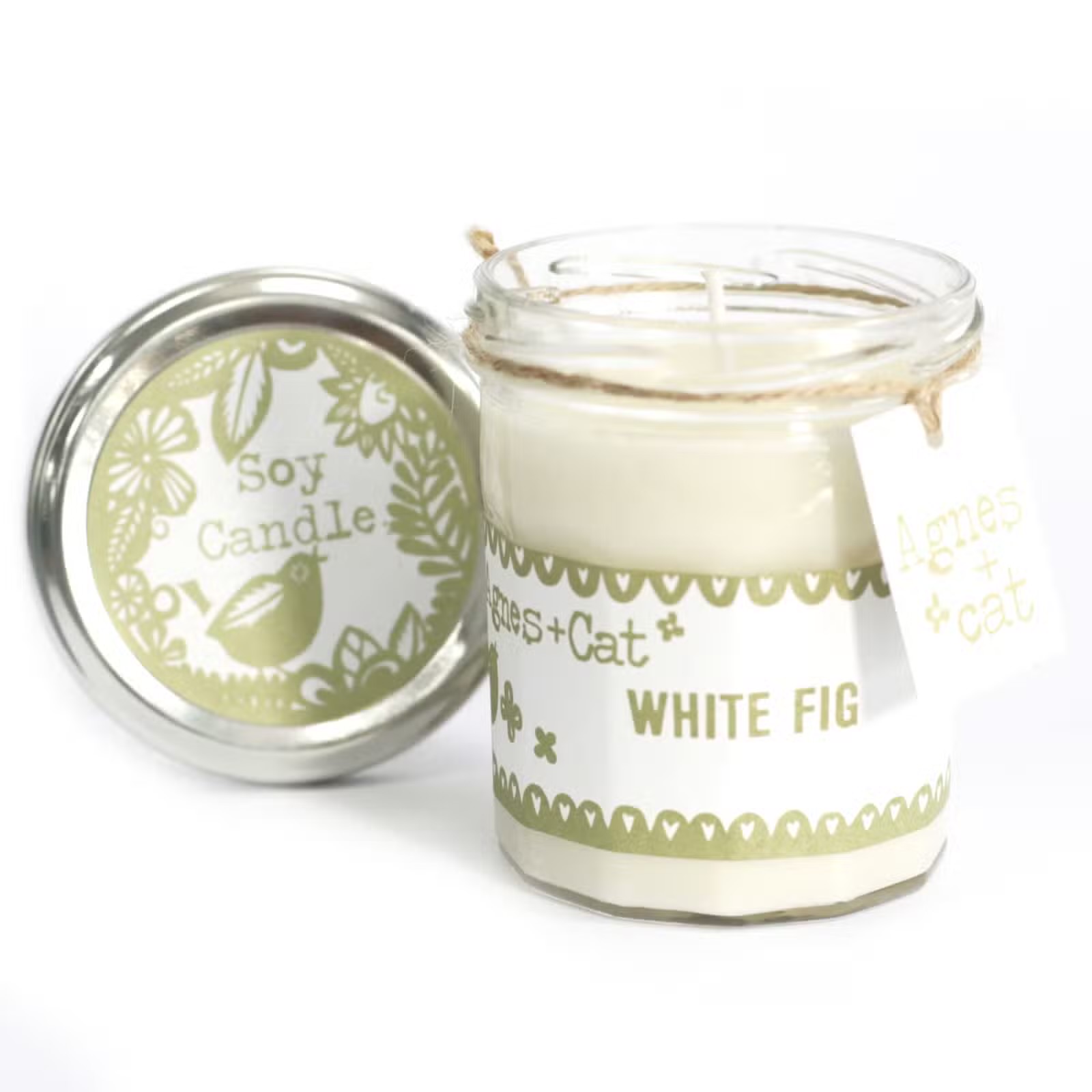 AGNES + CAT Jam Jar Candle - White fig